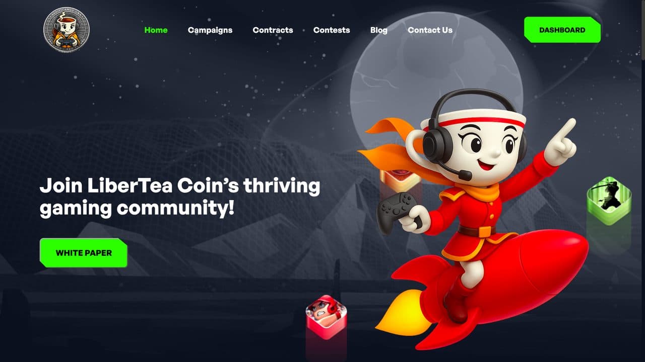 LiberTea Coin — gaming rewards protocol built by KNC